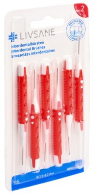 LIVSANE Brossettes interdentaires coniqu fin 6 pce
