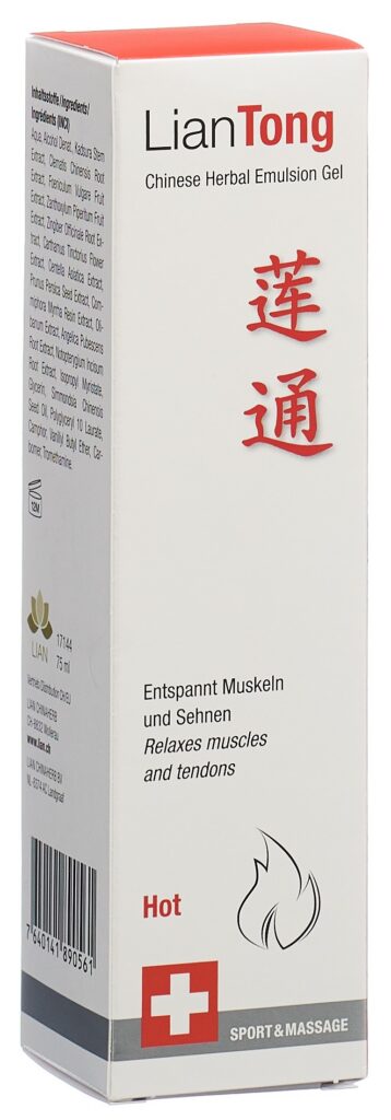 LIANTONG Chinese Herbal Emulsion Gel Hot 75 ml