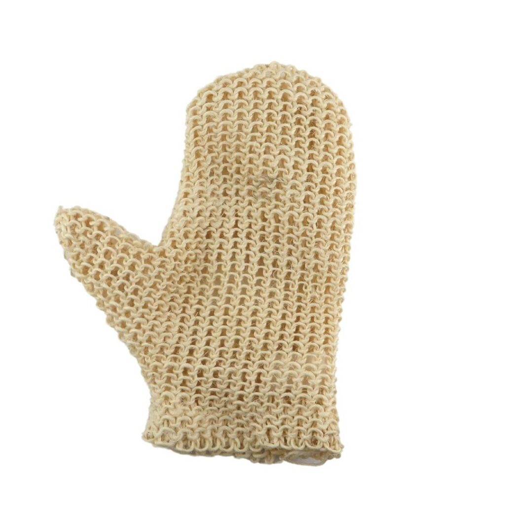 HERBA gant de massage sisal tricoté maille fine