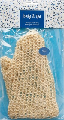 HERBA gant de massage sisal tricoté maille fine