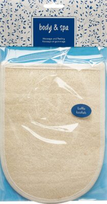 HERBA gant de massage en loofah et tissu éponge