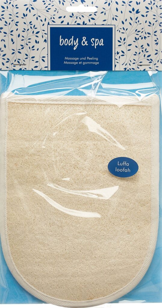 HERBA gant de massage en loofah et tissu éponge