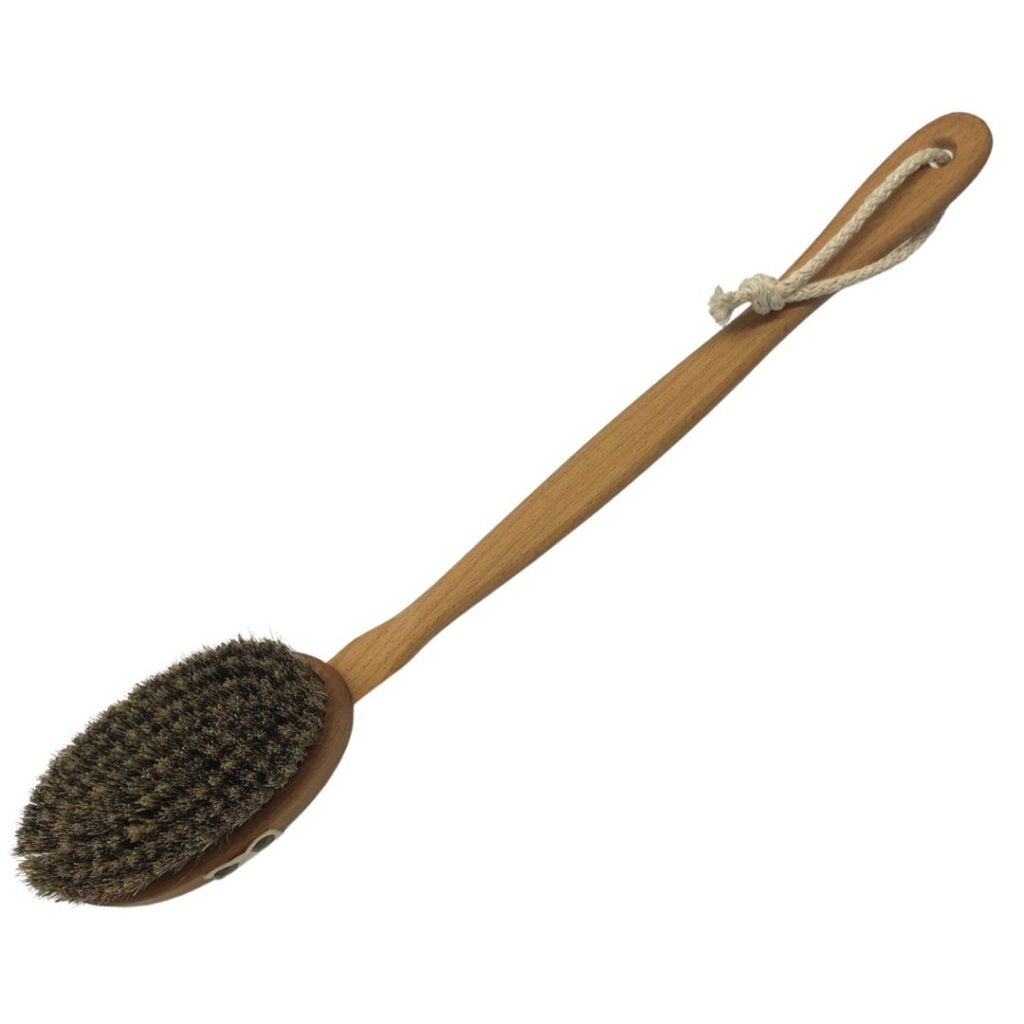 HERBA brosse bain massage crin cheval fibres vég