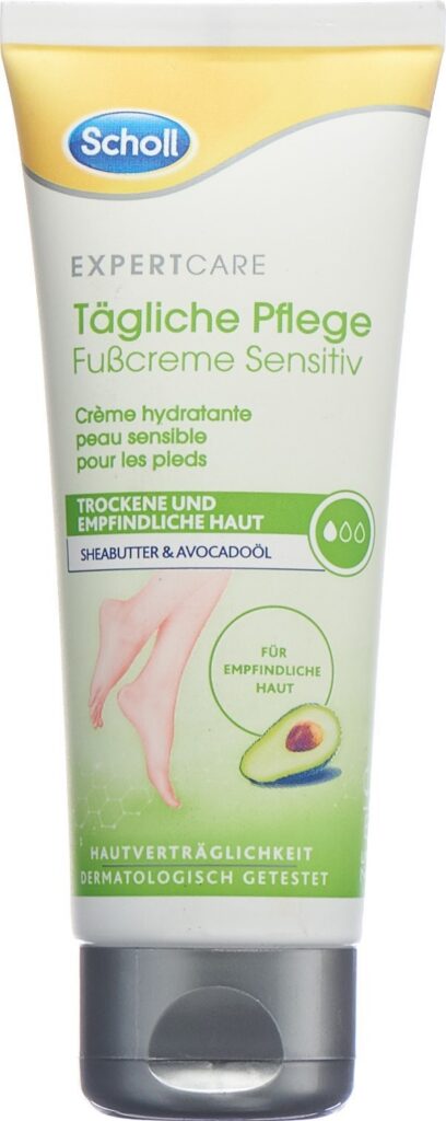 SCHOLL crème hydratante peau sensib pieds tb 75 ml