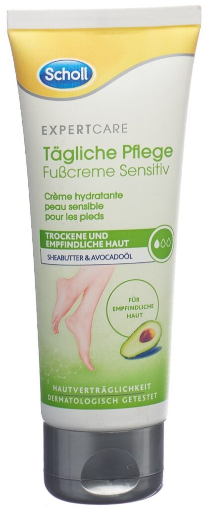 SCHOLL crème hydratante peau sensib pieds tb 75 ml