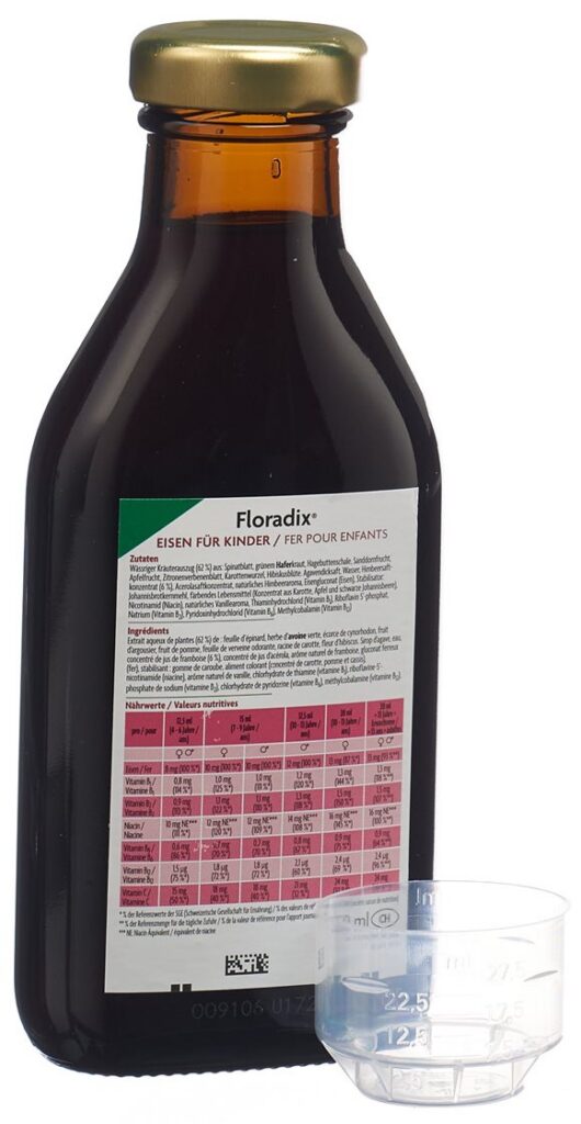 FLORADIX Fer + vitamines pour enfants fl 250 ml