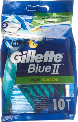 GILLETTE Blue II Plus Slalom rasoir jetable 10 pce