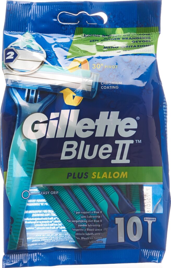 GILLETTE Blue II Plus Slalom rasoir jetable 10 pce