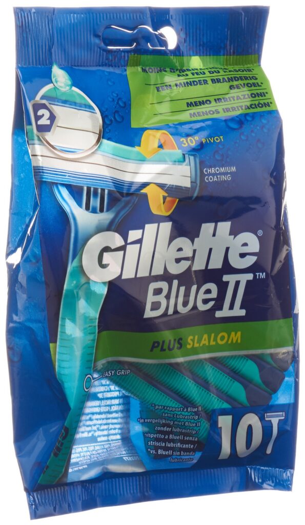 GILLETTE Blue II Plus Slalom rasoir jetable 10 pce