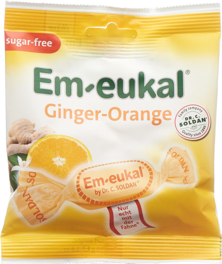 SOLDAN EM-EUKAL Ginger Orange sans sucre sach 50 g