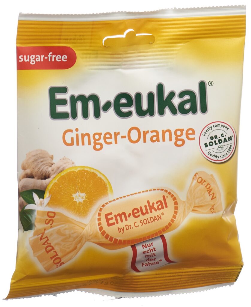 SOLDAN EM-EUKAL Ginger Orange sans sucre sach 50 g