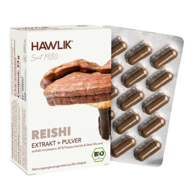 HAWLIK Reishi Extrait + poudre caps 60 pce
