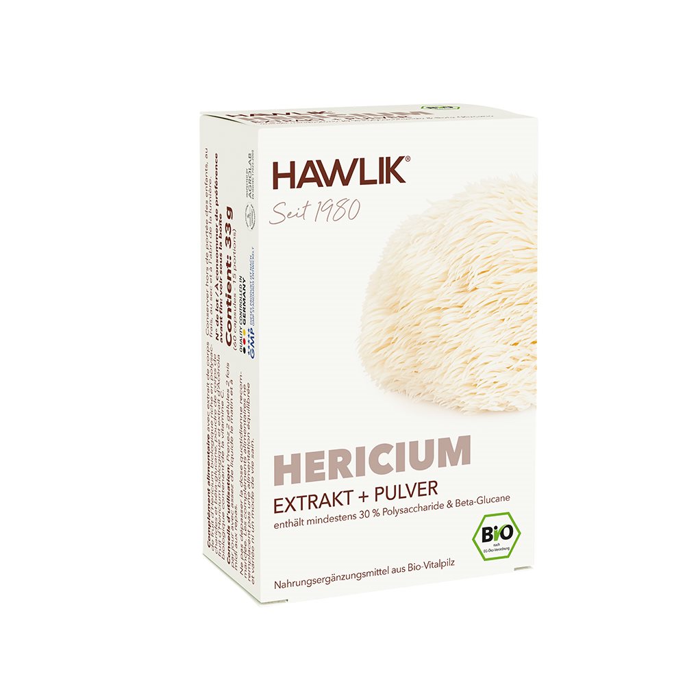 HAWLIK Hericium Extrait+poudre caps 60 pce