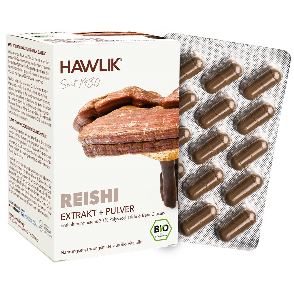 HAWLIK Reishi Extrait + poudre caps 120 pce