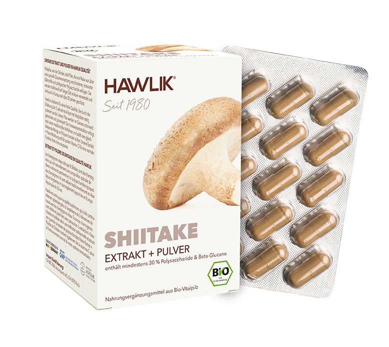 HAWLIK Shiitake Extrait + poudre caps 120 pce