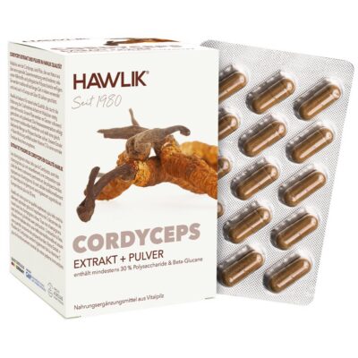 HAWLIK Cordyceps Extrait + poudre caps 120 pce