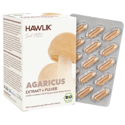 HAWLIK Agaricus Extrait + poudre caps 120 pce