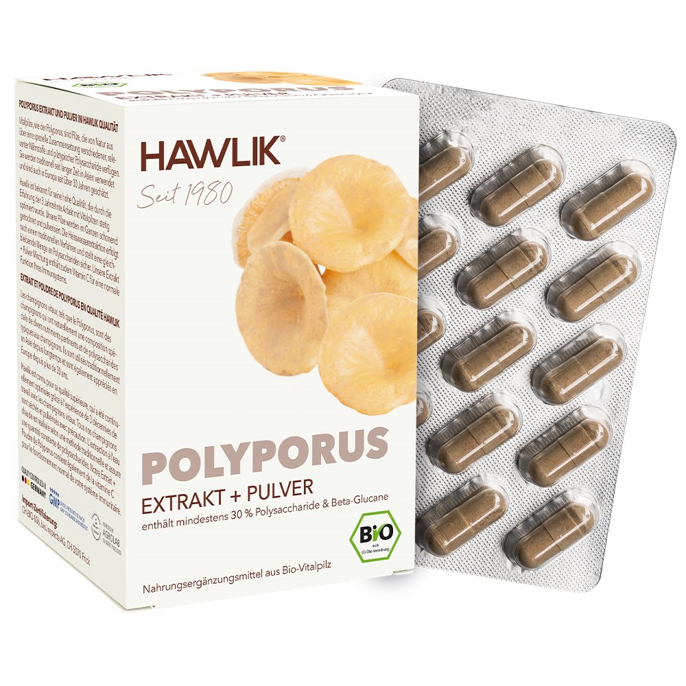 HAWLIK Polyporus Extrait+poudre caps 120 pce