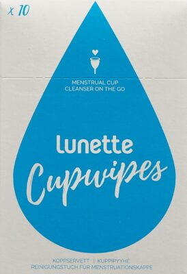 LUNETTE Cup Wipes lingettes nettoyantes 10 pce