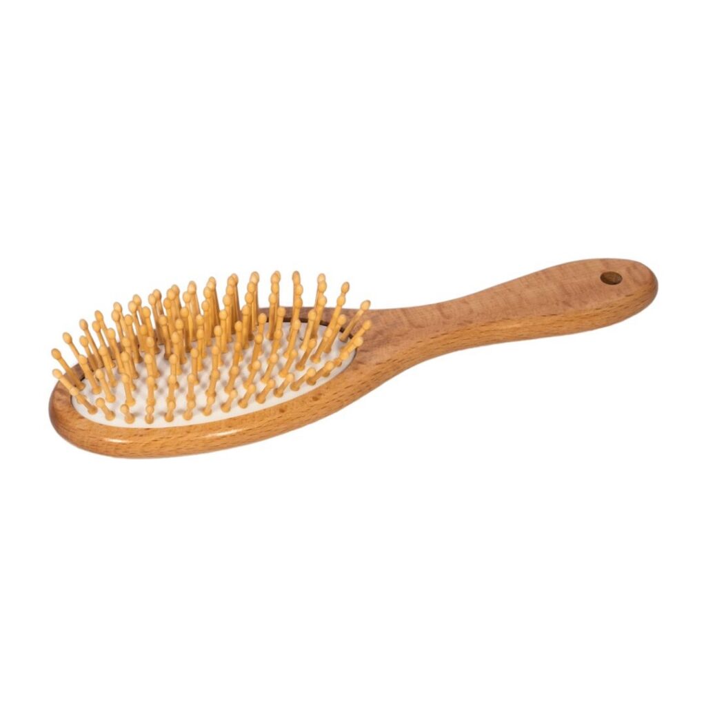 HERBA brosse poils de bois ovale bois hêtre