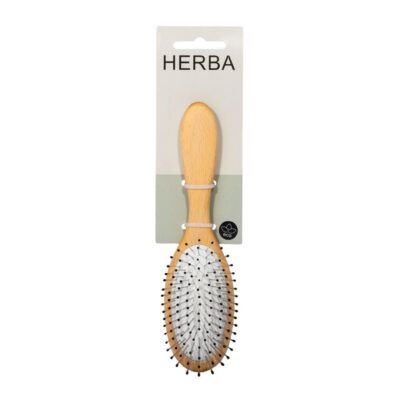 HERBA brosse point métalliqu ovale bois hêtre