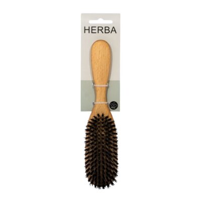HERBA brosse poils sanglier ovale bois hêtre