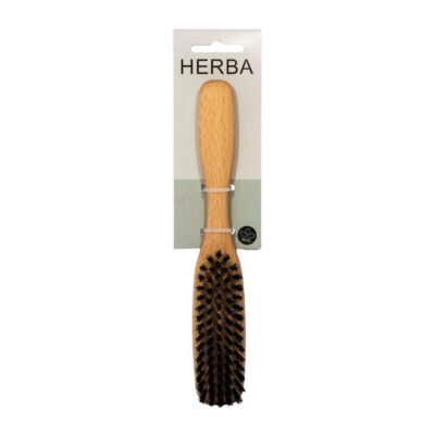 HERBA brosse poils sanglier 21.5cm bois hêtre