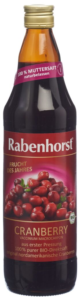 RABENHORST jus pur de cranberry bio fl 750 ml