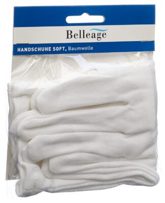BELLEAGE gants au coton doux 1 paire