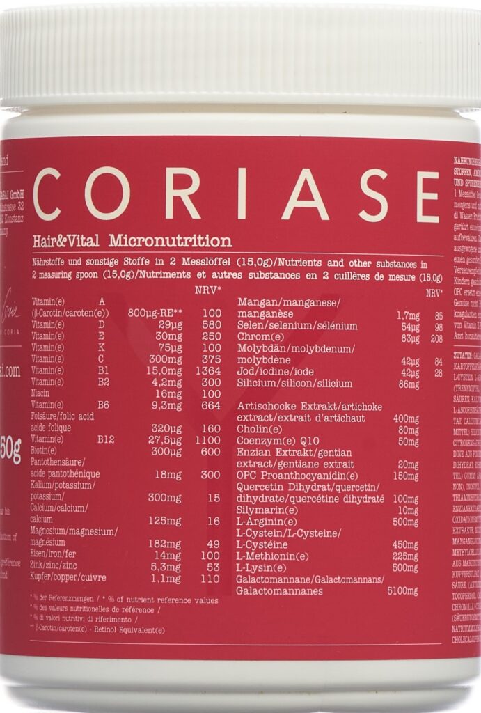 CORIASE Hair & Vital granulé bte 450 g