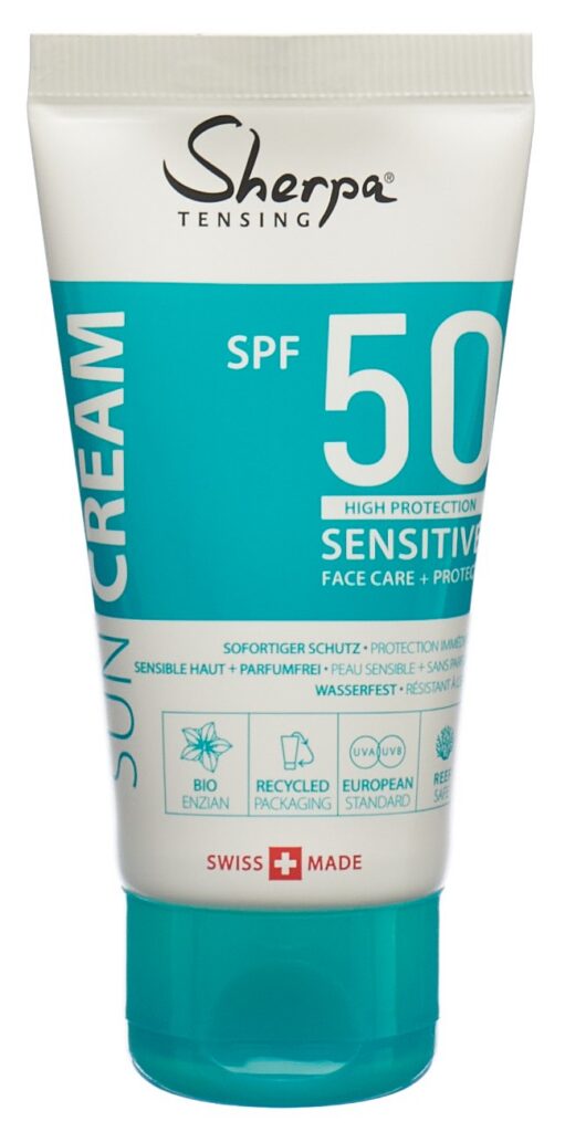 SHERPA TENSING crème solaire SPF50 sensitive 50 ml