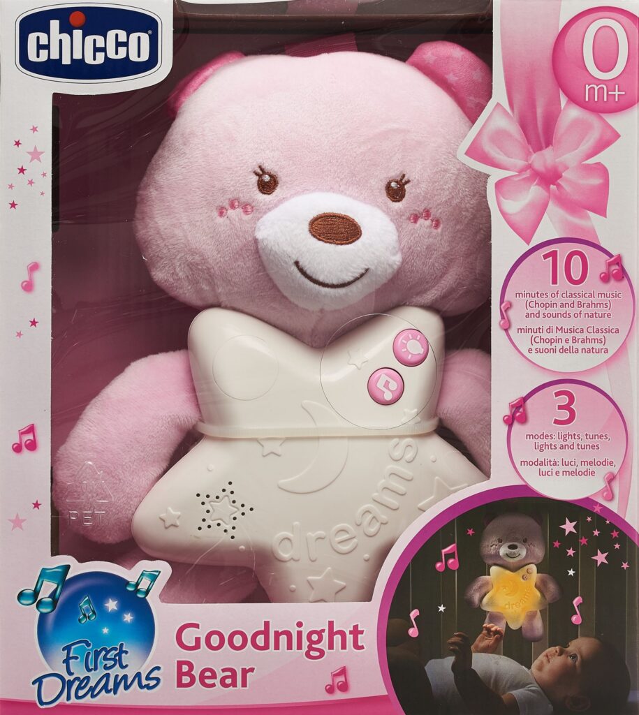 CHICCO veilleuse petit ourson rose