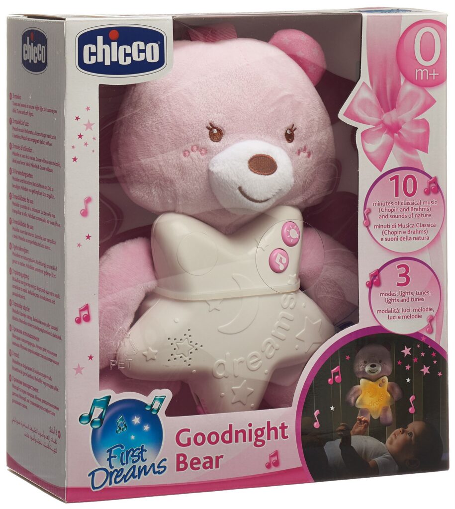 CHICCO veilleuse petit ourson rose