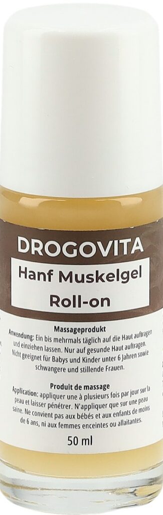 DROGOVITA chanvre gel massage roll-on 50 ml