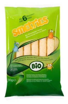 SMELTIES Bâtons de maïs bio nature 30 g