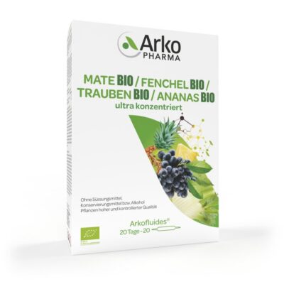 ARKOFLUIDE ananas maté fen raisin bio 20 x 10 ml