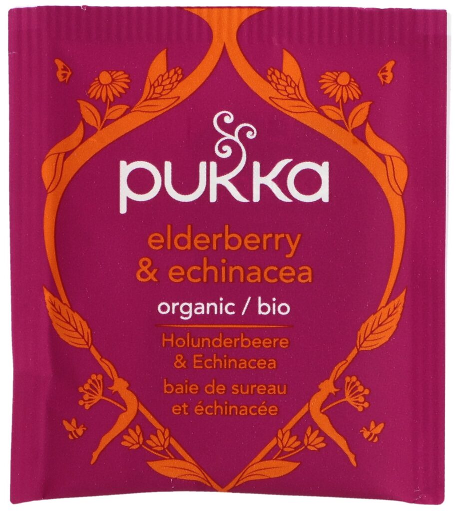 PUKKA Holunderbeere&Echinacea thé bio sach 20 pce
