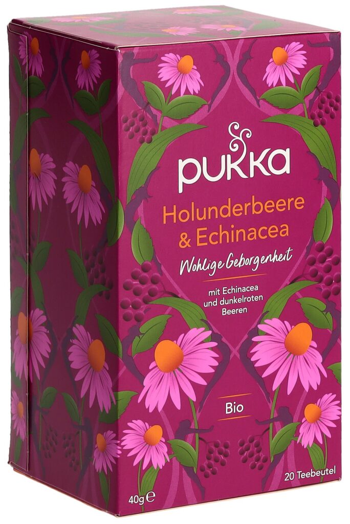 PUKKA Holunderbeere&Echinacea thé bio sach 20 pce