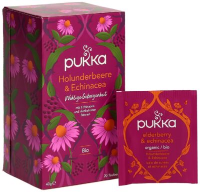 PUKKA Holunderbeere&Echinacea thé bio sach 20 pce
