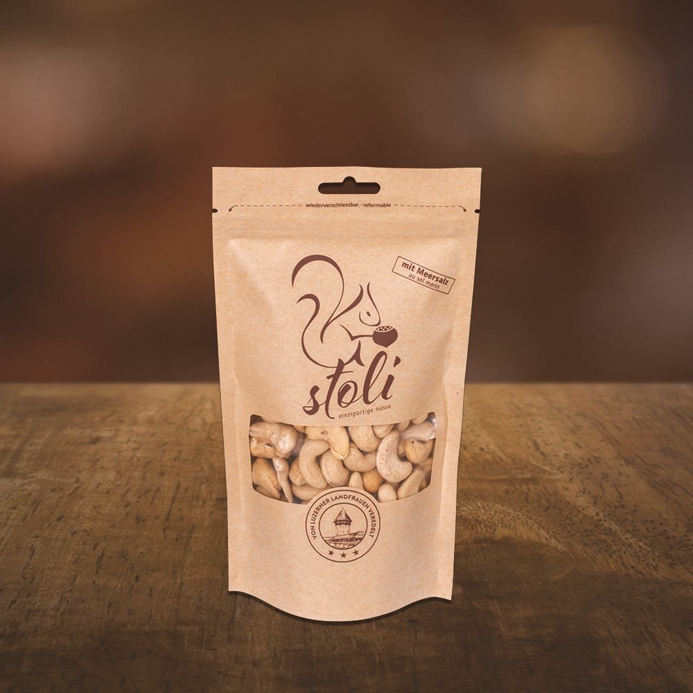 STOLI noix de cajou au sel marin sach 185 g
