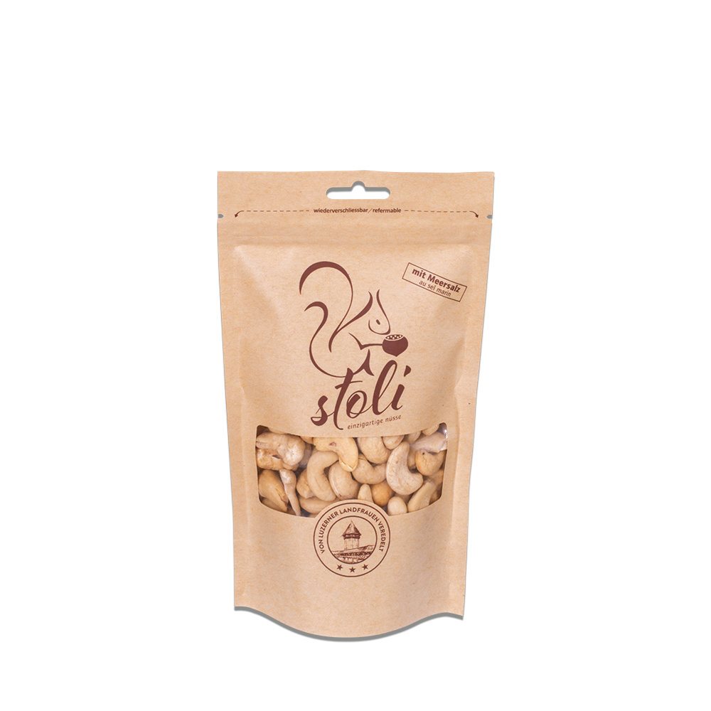 STOLI noix de cajou au sel marin sach 185 g