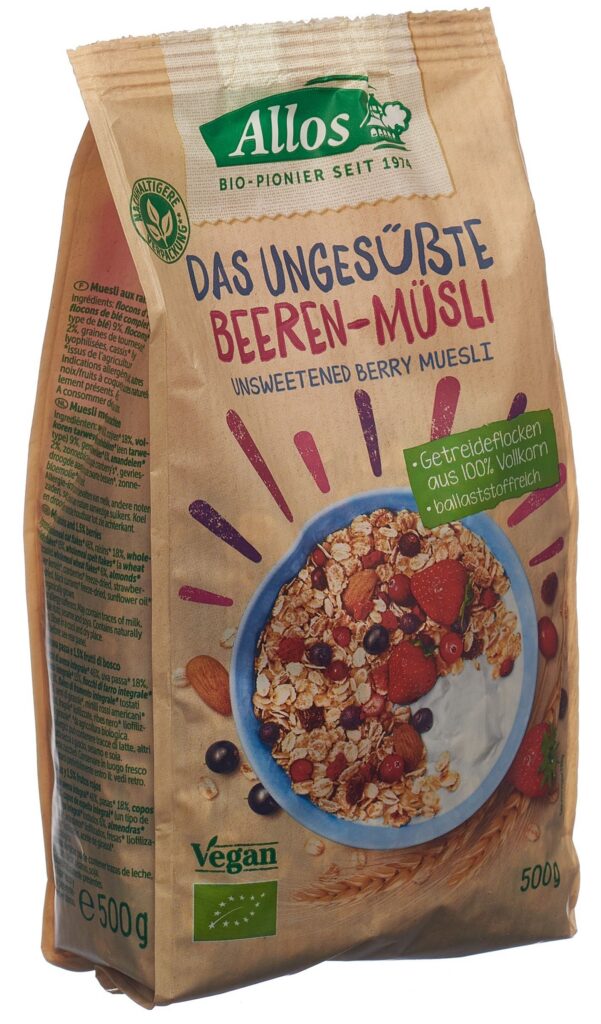 ALLOS le muesli aux baies non sucré sach 500 g