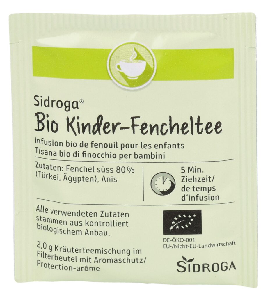 SIDROGA infusion bio de fenouil pour enfant 20 pce