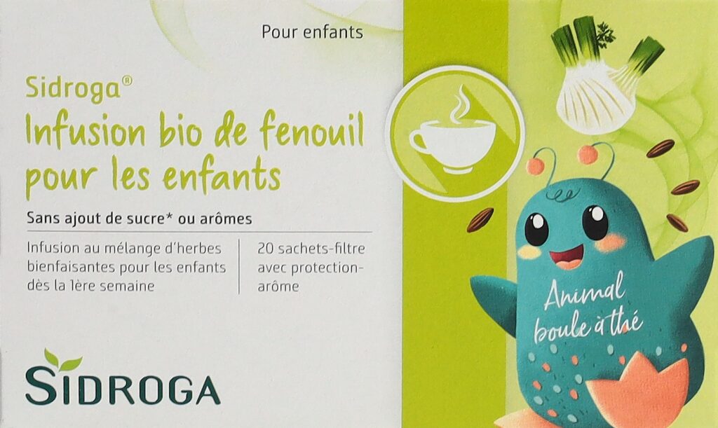 SIDROGA infusion bio de fenouil pour enfant 20 pce