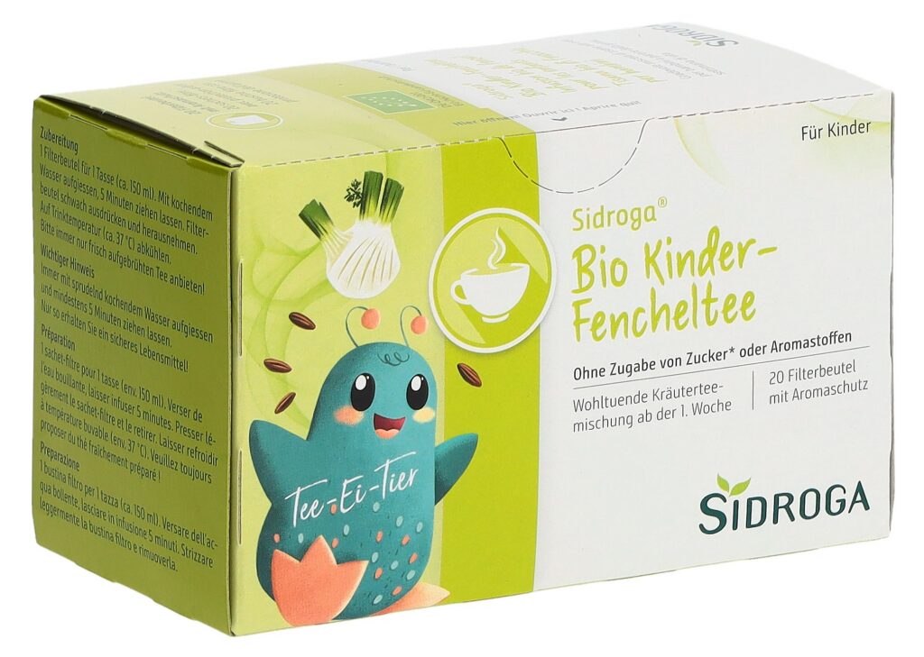 SIDROGA infusion bio de fenouil pour enfant 20 pce