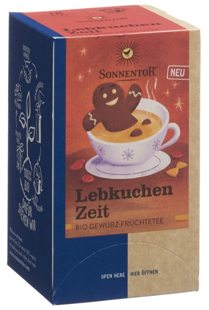 SONNENTOR Lebkuchen Zeit Tee BIO sach 18 pce