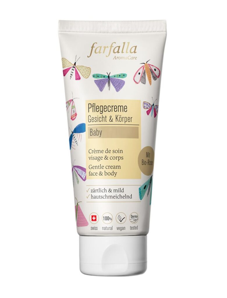 FARFALLA Baby crème soin visage&corps Rose 100 ml