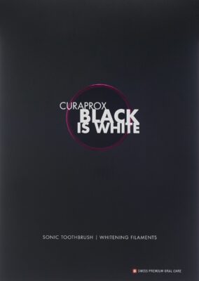 CURAPROX Hydrosonic Black is white sonic toothbru