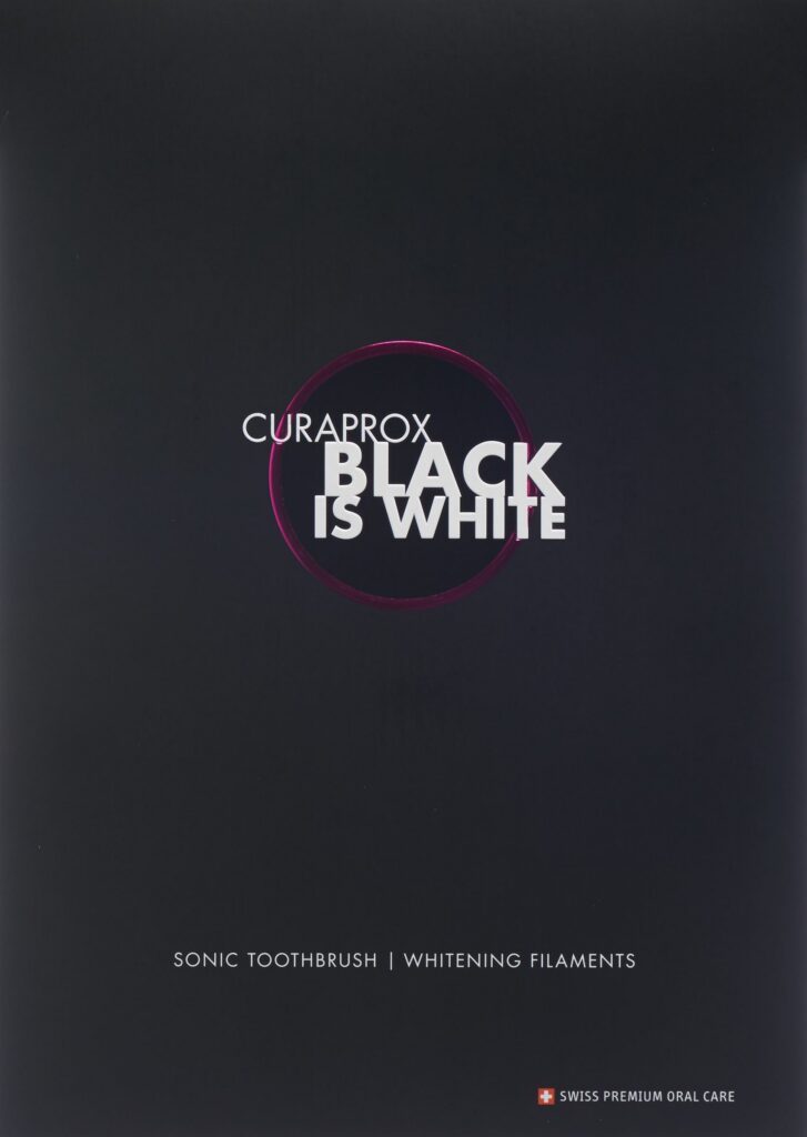 CURAPROX Hydrosonic Black is white sonic toothbru