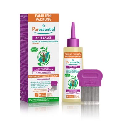 PURESSENTIEL lotion avec peigne anti-poux 200 ml